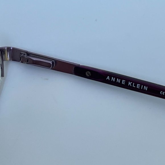 Anne Klein Women Eyeglasses Plum Tone Metal Frame AK5040 Glasses Frame 52[]17 - Picture 10 of 12